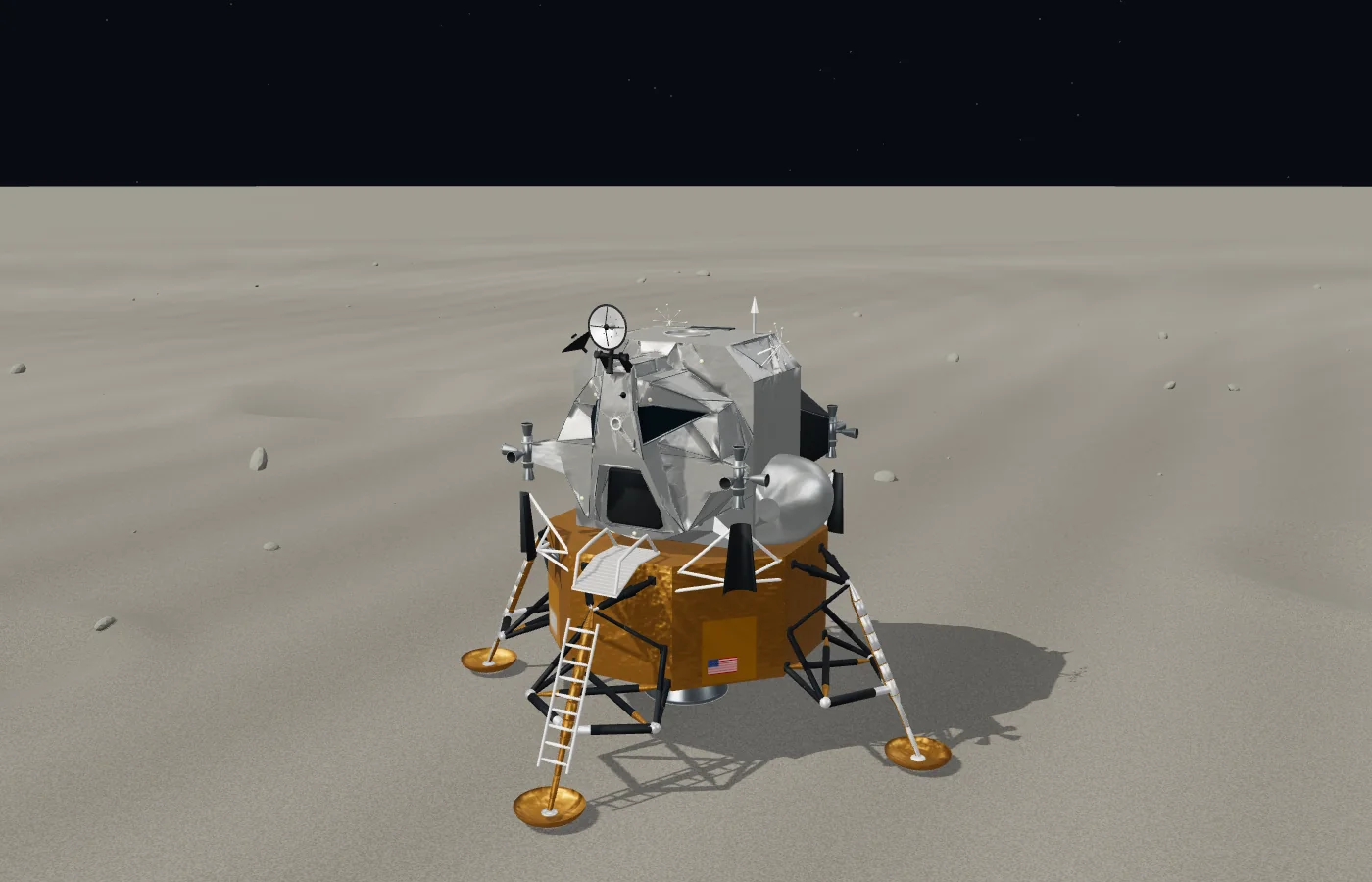 阿波罗登月舱 · 3D 场景预览