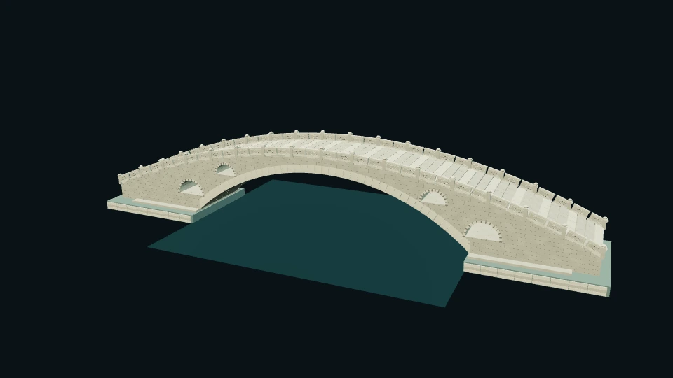 拱桥如何承重 · 3D 场景预览
