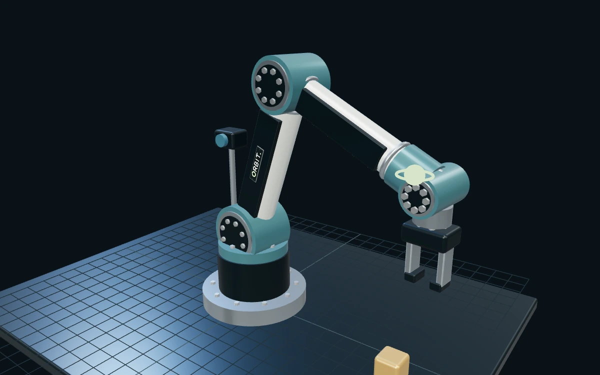 六轴机械臂 · 3D 场景预览