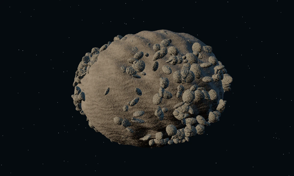 小行星与行星防御 · 3D 场景预览