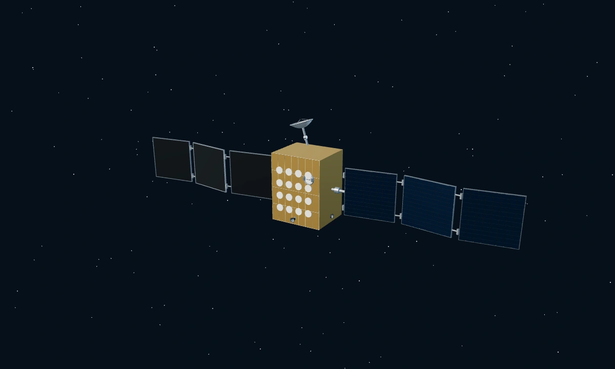 北斗三号与星间协作 · 3D 场景预览