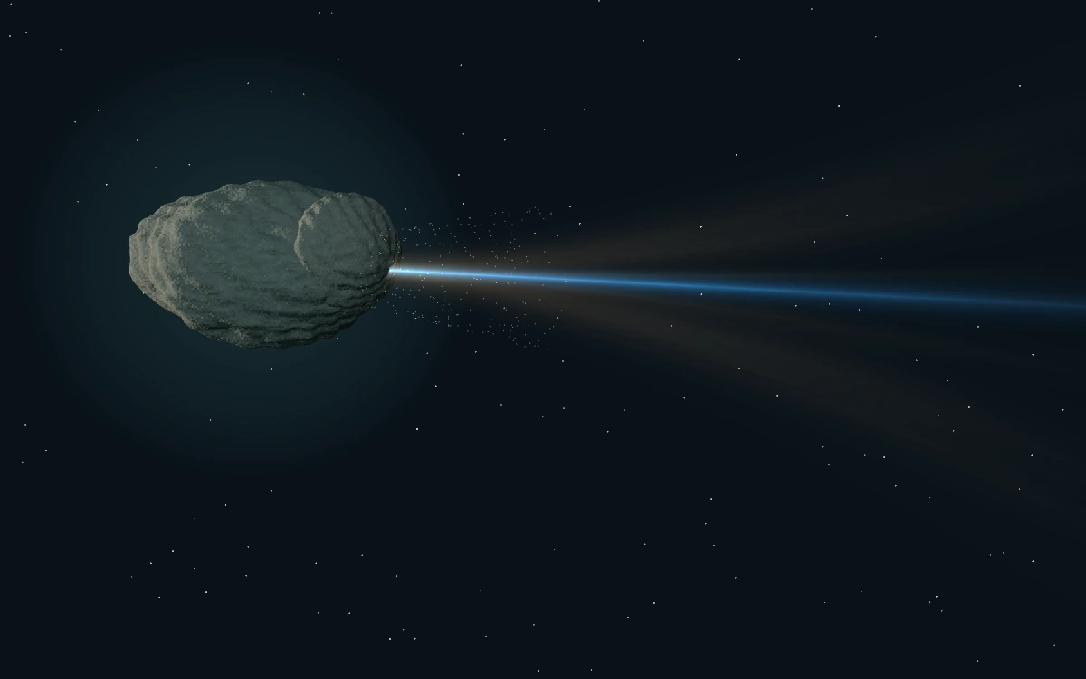彗星与流星 · 3D 场景预览