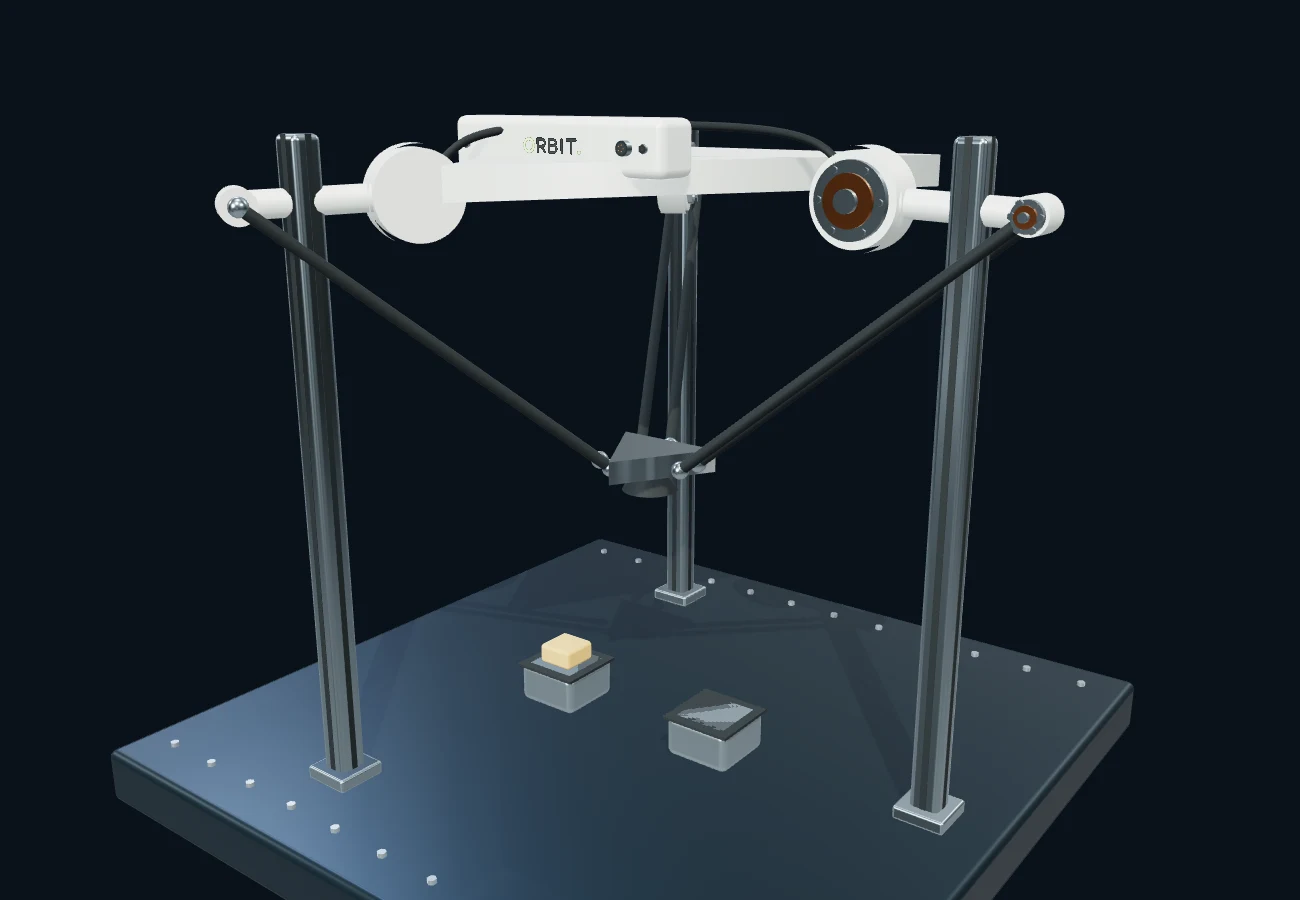 Delta 并联机器人 · 3D 场景预览