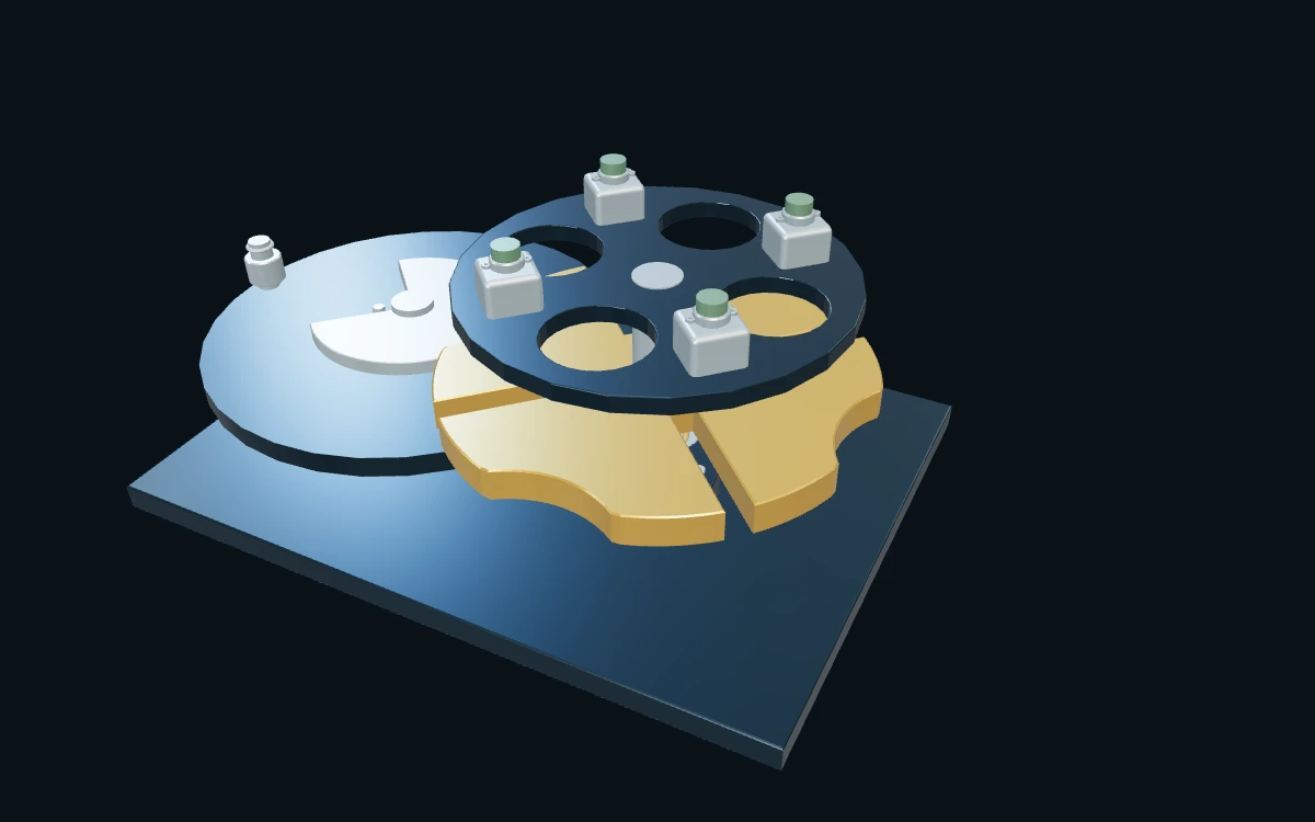槽轮分度转盘 · 3D 场景预览