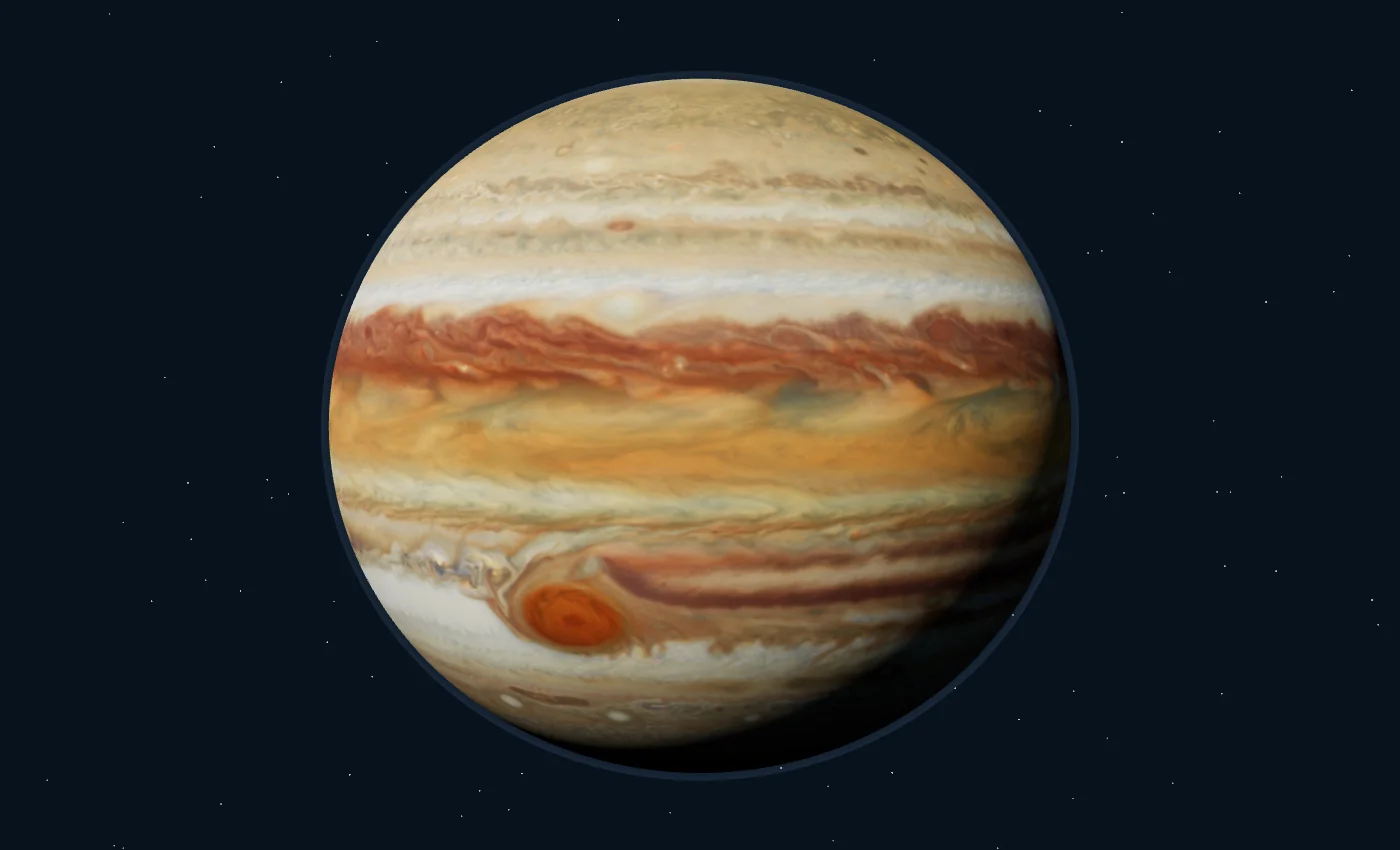木星与伽利略卫星 · 3D 场景预览
