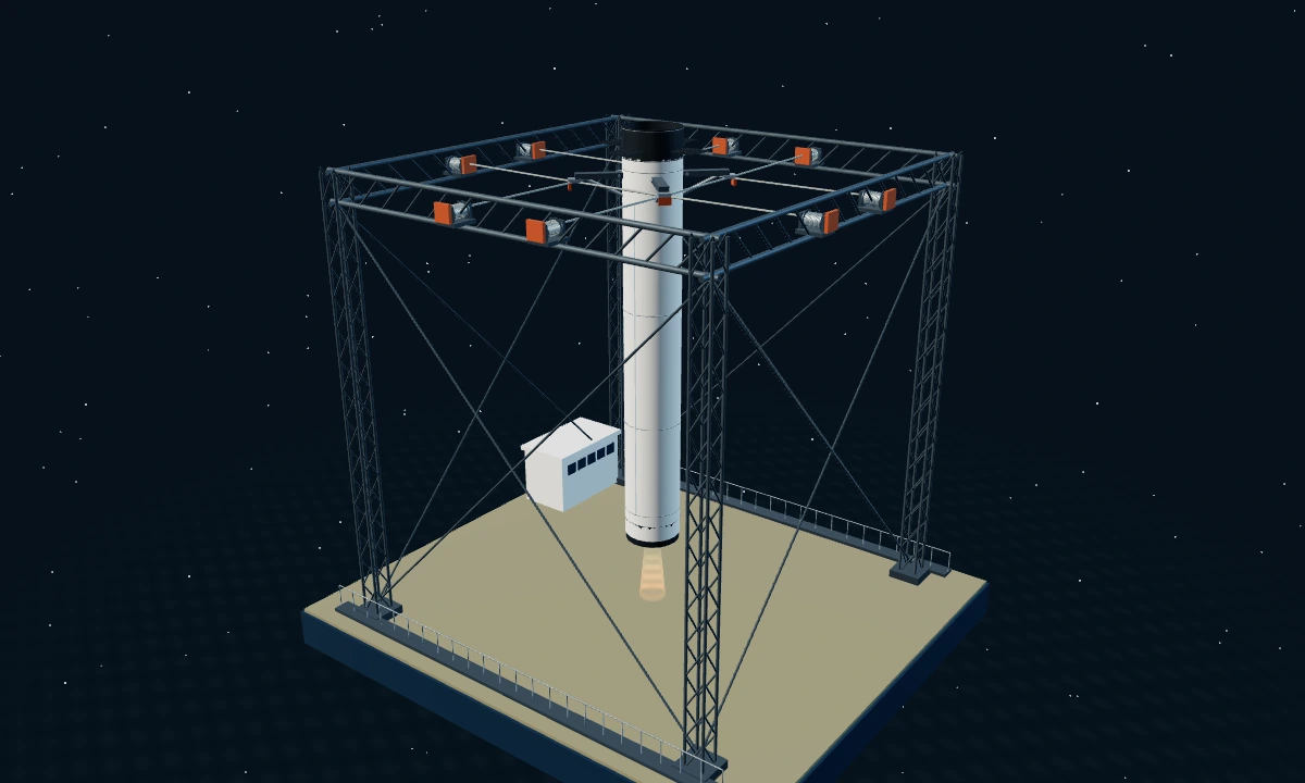 长征十号乙与网系回收 · 3D 场景预览
