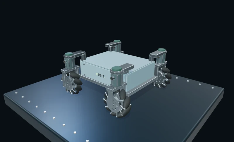 麦克纳姆轮底盘 · 3D 场景预览