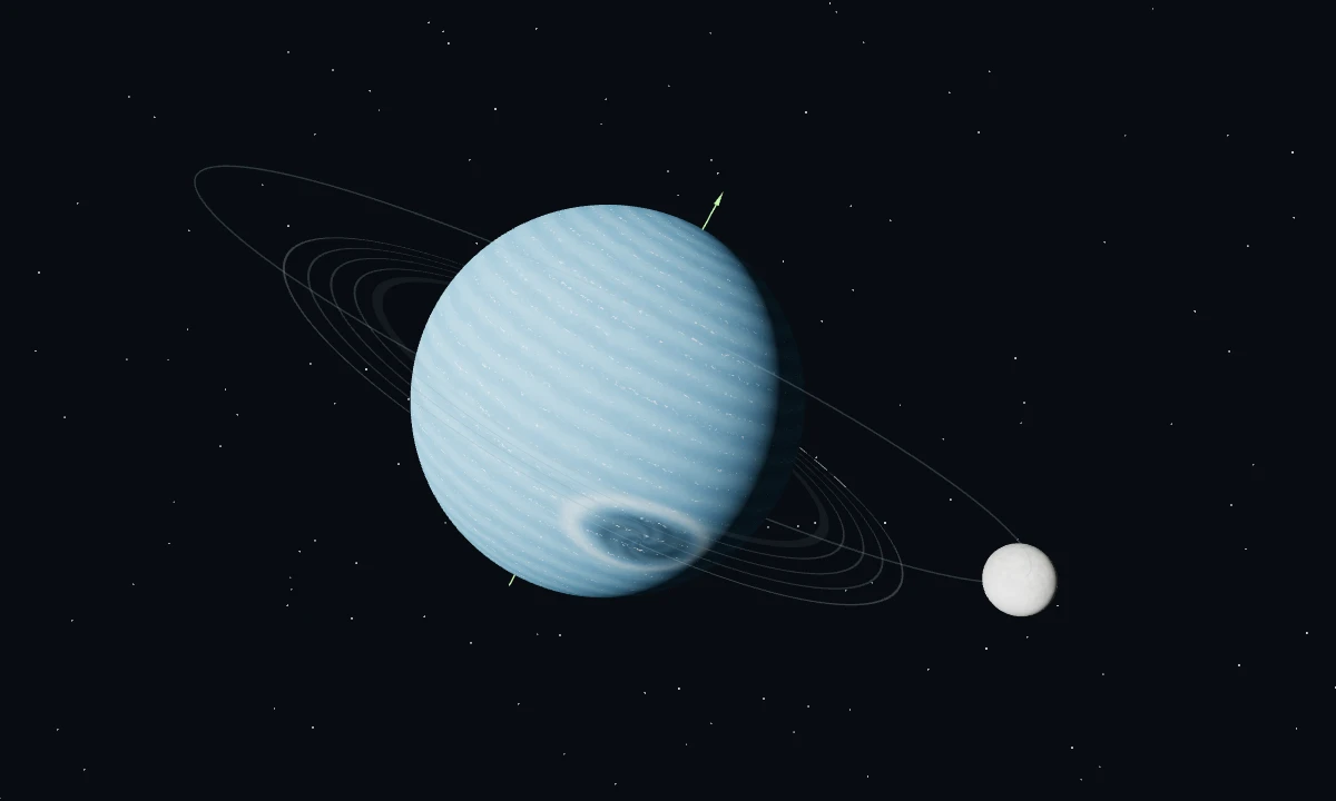 海王星与大气风暴 · 3D 场景预览