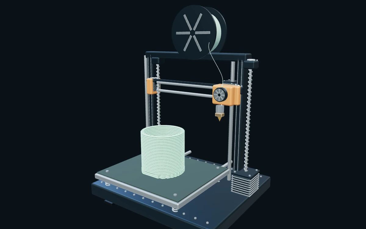FDM 3D 打印机 · 3D 场景预览