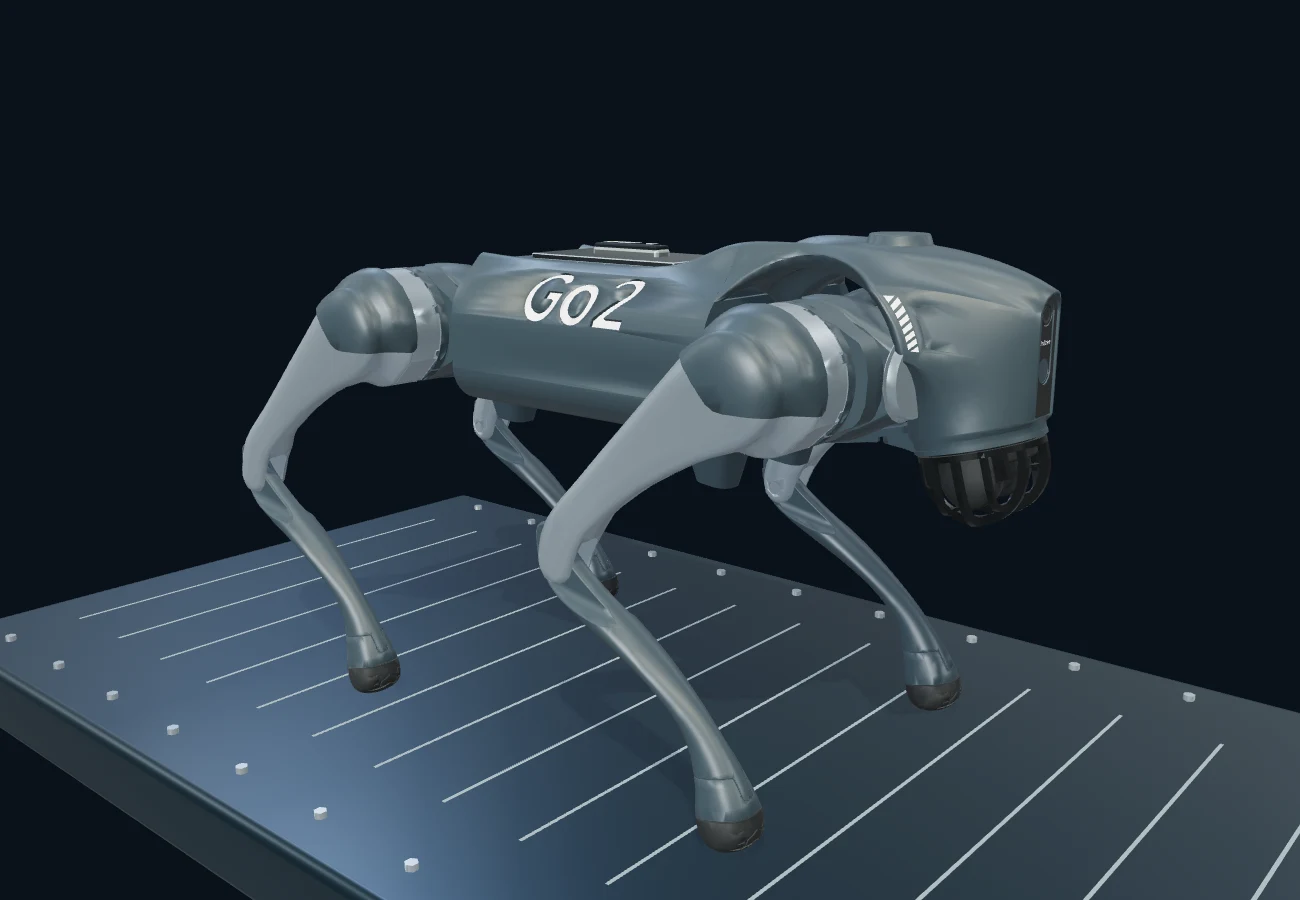 四足机器狗 · 3D 场景预览