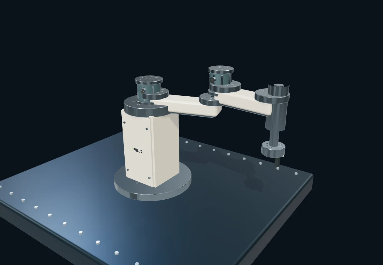 SCARA 机器人 · 3D 场景预览