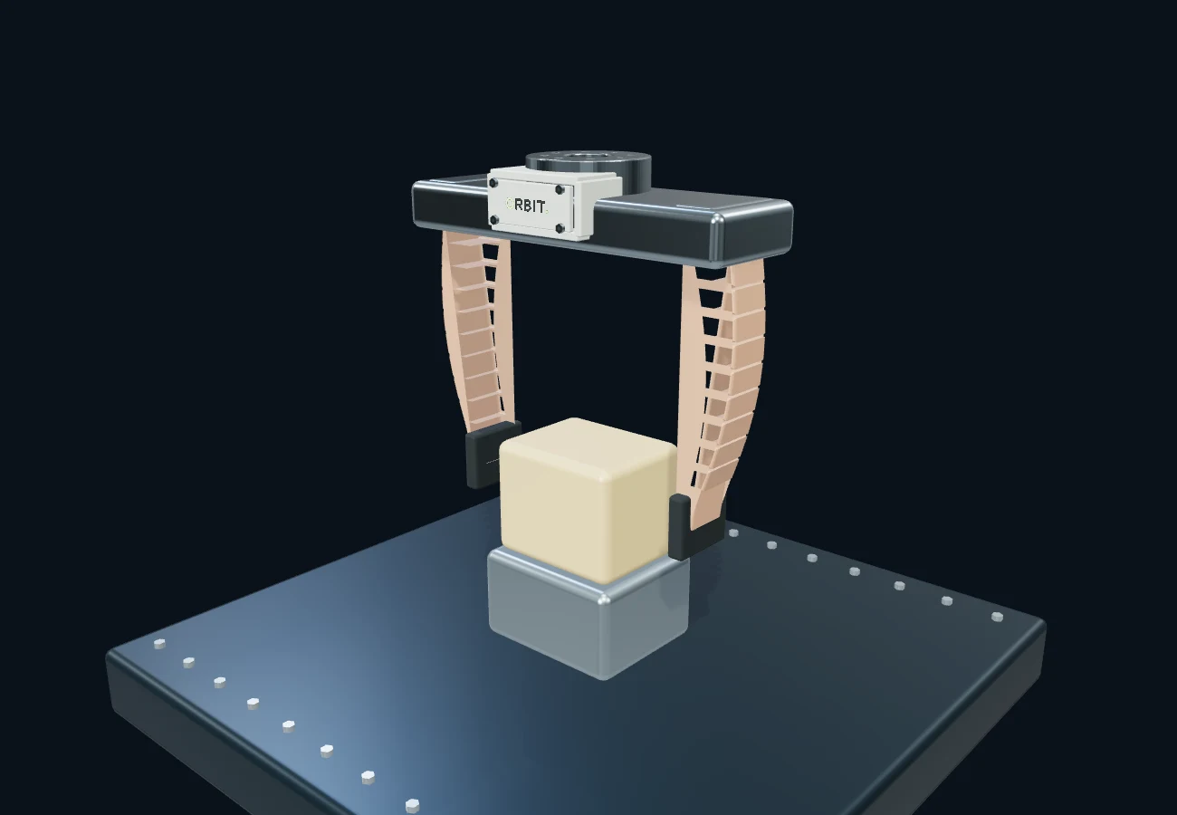 柔性夹爪 · 3D 场景预览
