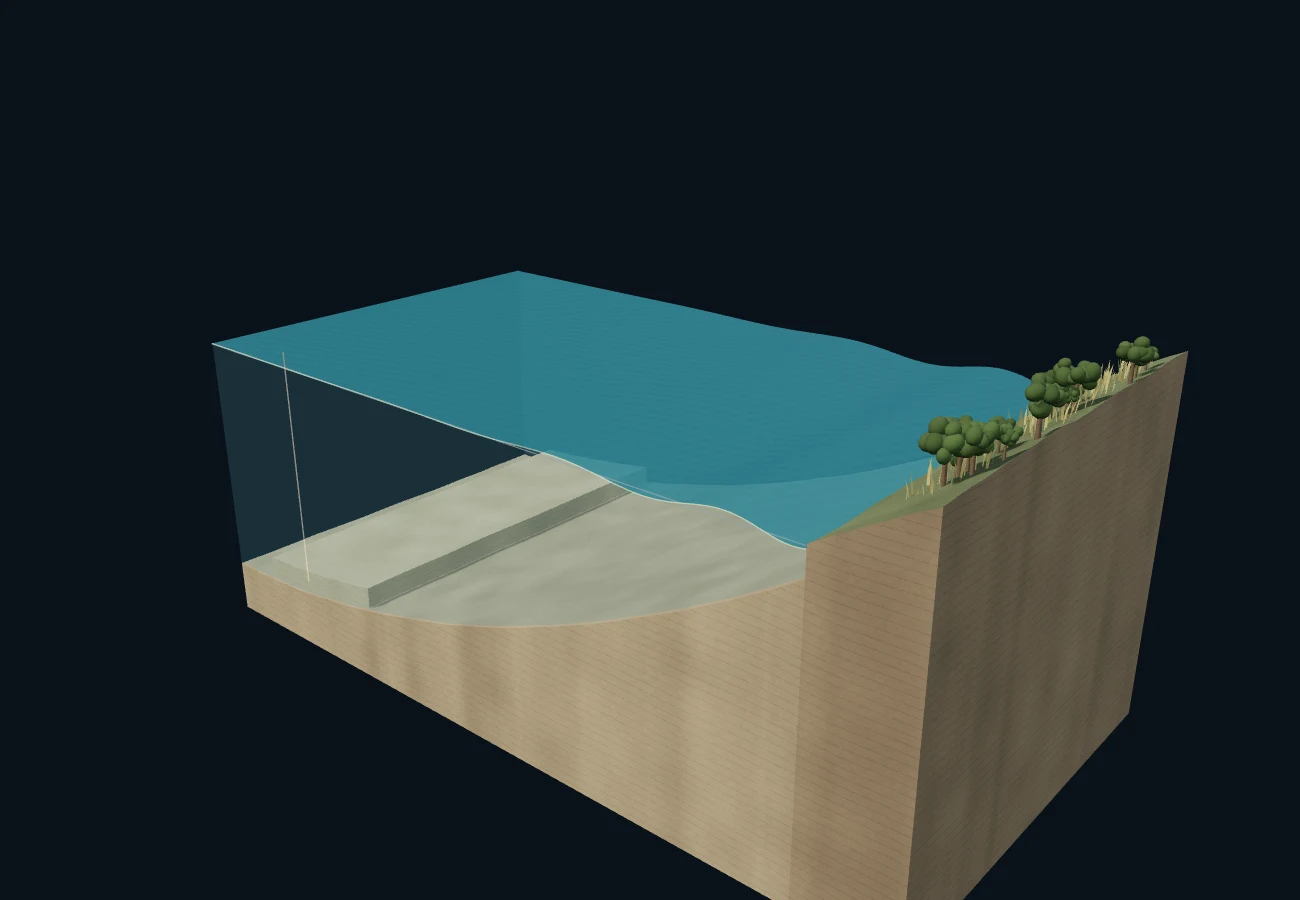海啸怎样形成 · 3D 场景预览