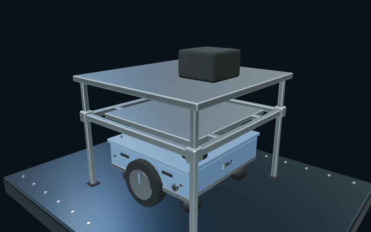 仓储搬运机器人 · 3D 场景预览